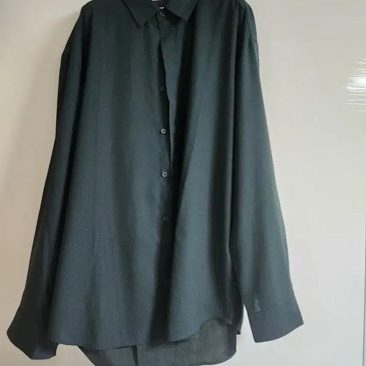 [BUNJANG] ANDZ Dark Green Hidden Button Shirt 105 / 앤드지 다크그린 히든버튼 셔츠 105