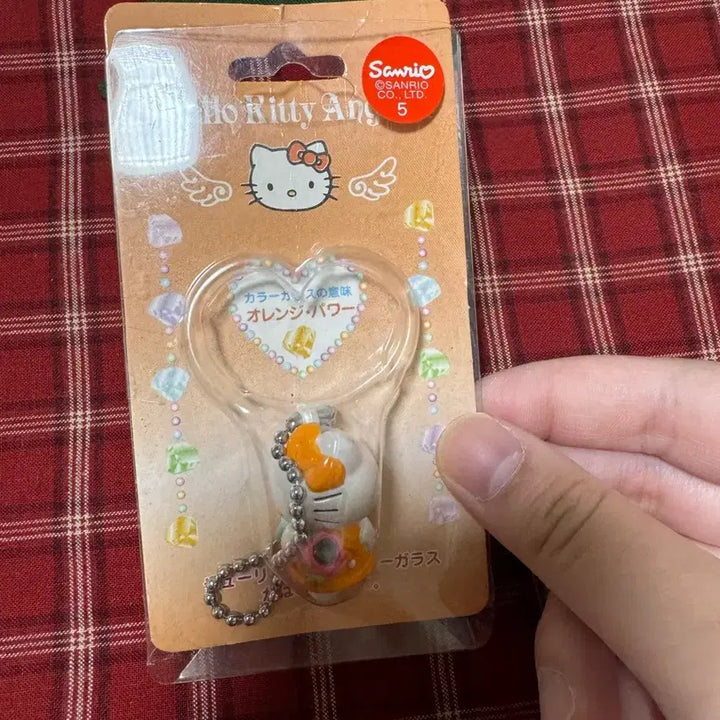 [BUNJANG] Vintage Hello Kitty Orange Kitty Figure Keychain / (오늘만 할인 )고전 헬로키티 주황 키티 피규어 키링 새상품 판매중