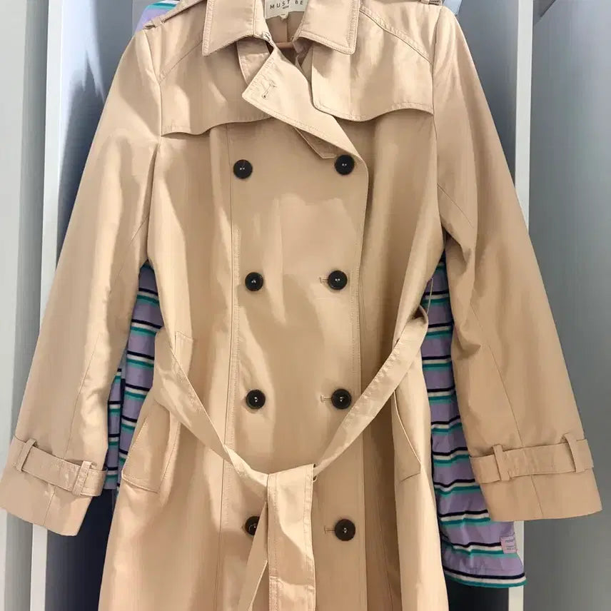 [BUNJANG] MustB Beige Trench Coat / 머스트비 베이지 트렌치코트