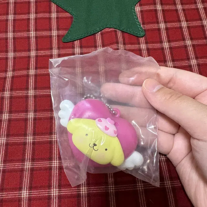 [SOLD OUT] 폼폼푸린 하트 천사 키링 새상품 미개봉 판매중