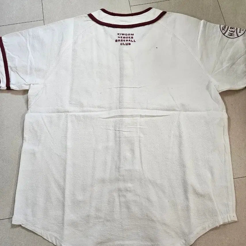 [BUNJANG] Musinsa x Kiwoom Heroes 2025 White Baseball Jersey / S 무신사 x 키움히어로즈 25 화이트 유니폼 야구복