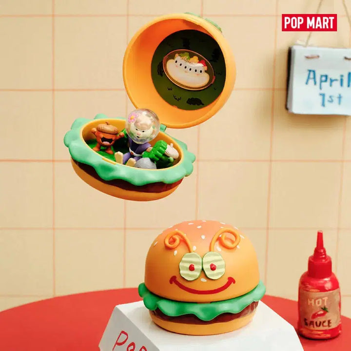 [BUNJANG] Pop Mart SpongeBob Krabby Patty Bestseller Series Squeaky / [팝마트] 스폰지밥 크래비 패티 베스트셀러 시리즈 다람이