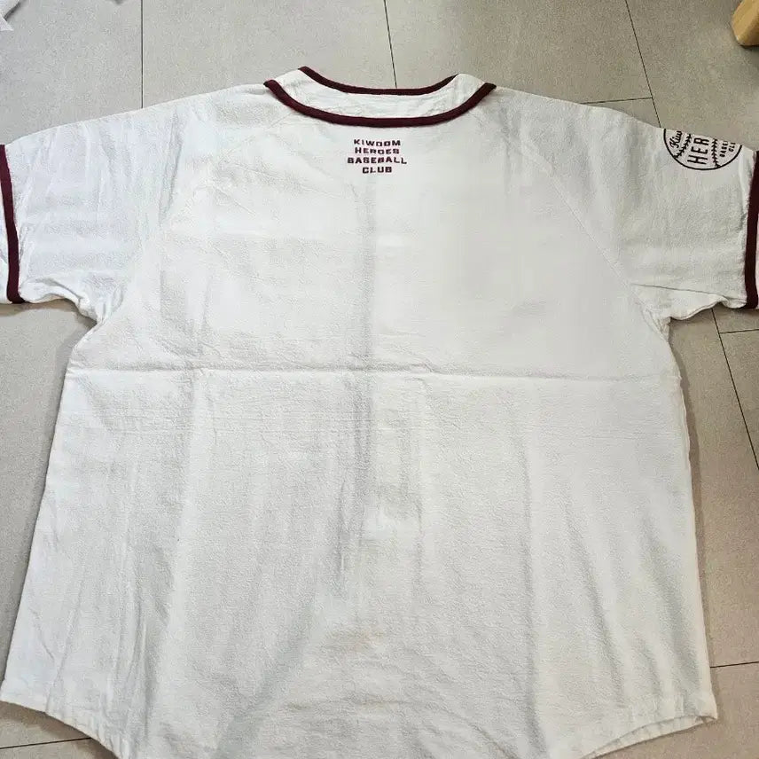 [BUNJANG] Musinsa x Kiwoom Heroes 25 White Baseball Jersey / M 무신사 x 키움히어로즈 25 화이트 유니폼 야구복