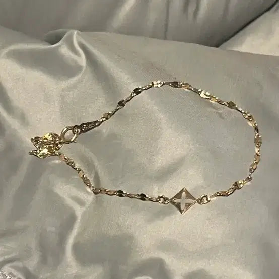 [BUNJANG] 14K Rose Gold Thread Bracelet / 14k 실팔찌 로즈골드 (각인0)