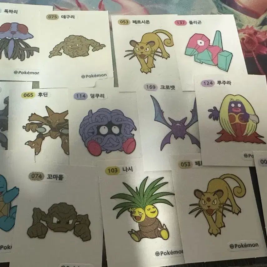 [BUNJANG] Pokemon Stickers Bundle Set / 포캣몬 띠부띠부실 판매합니다(일괄)
