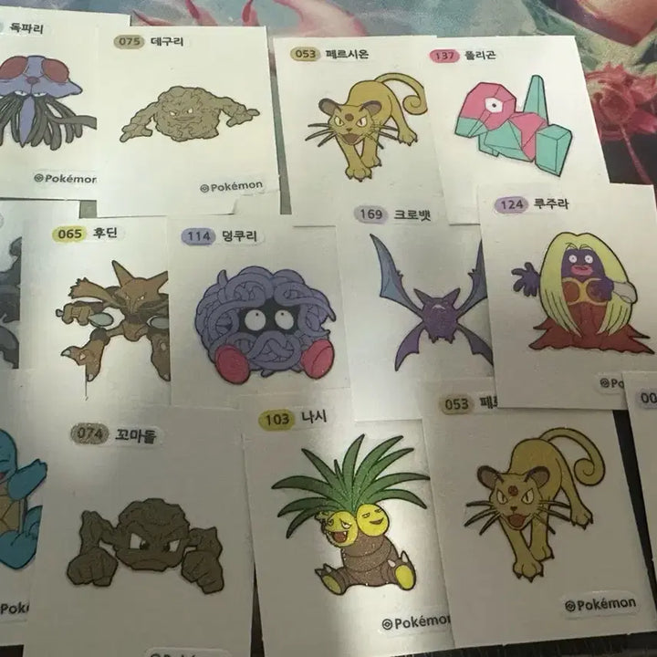 [BUNJANG] Pokemon Stickers Bundle Set / 포캣몬 띠부띠부실 판매합니다(일괄)