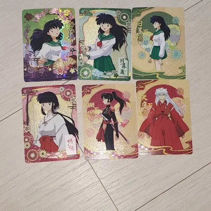[BUNJANG] Inuyasha Character Cards Bundle Set / 이누야샤 카드 가영 금강 산고 6종일괄