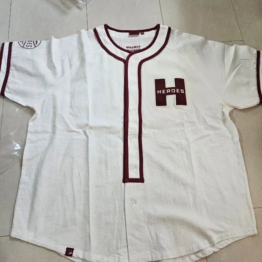 [BUNJANG] Musinsa x Kiwoom Heroes 25 White Baseball Jersey (2XL) / 2XL 무신사 x 키움히어로즈 25 화이트 유니폼 야구복