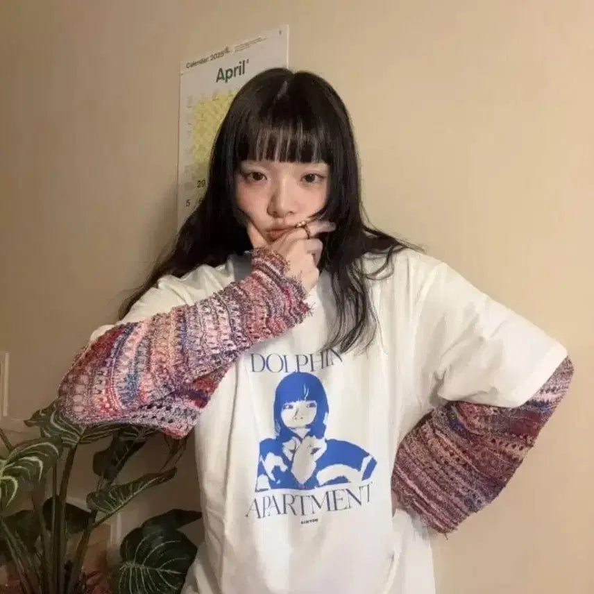 [BUNJANG] Aimyon Dolphin Apartment T-Shirt L / 아이묭 md 돌핀 아파트먼트 티셔츠 L
