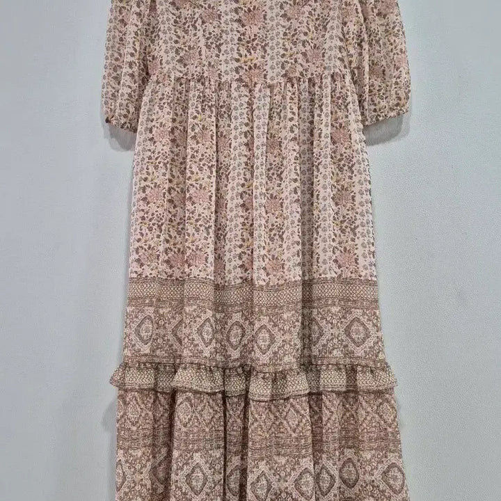 [BUNJANG] Thursday Island Floral Pattern Frill 7-Sleeve Long Dress / 써스데이아일랜드 원피스 22년제품