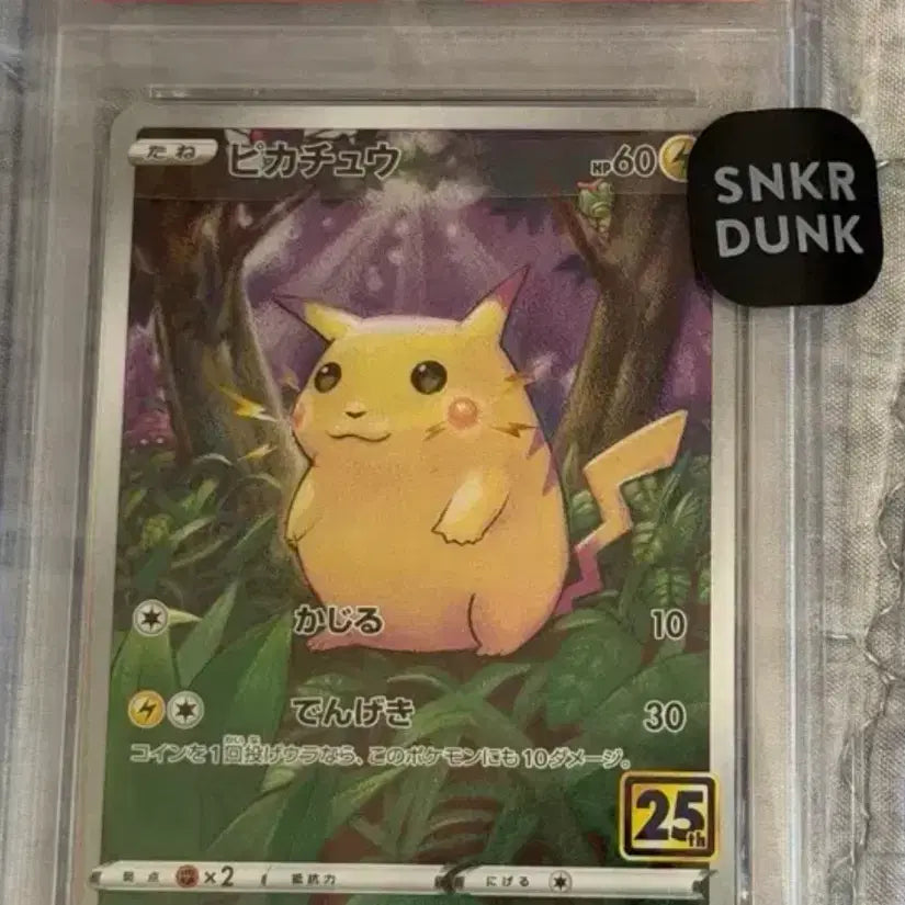 [BUNJANG] Pokemon Pikachu 25th Anniversary PSA 10 Graded Card / 뚱카츄 25주년  psa10 포켓몬카드 피카츄