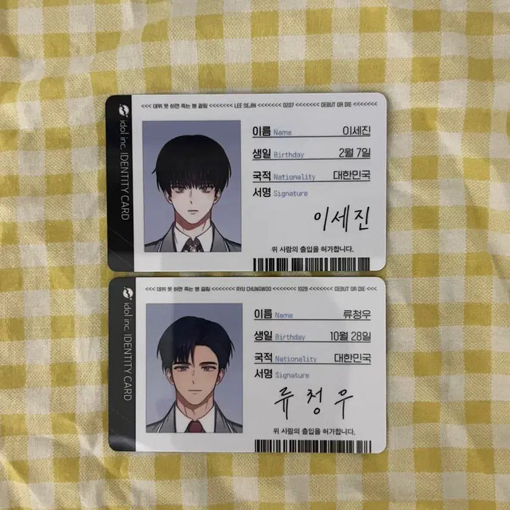 [BUNJANG] Lee Se Jin Ryu Chung Woo Entry Permit Bundle Set / 이세진 류청우 출입 허가증 일괄
