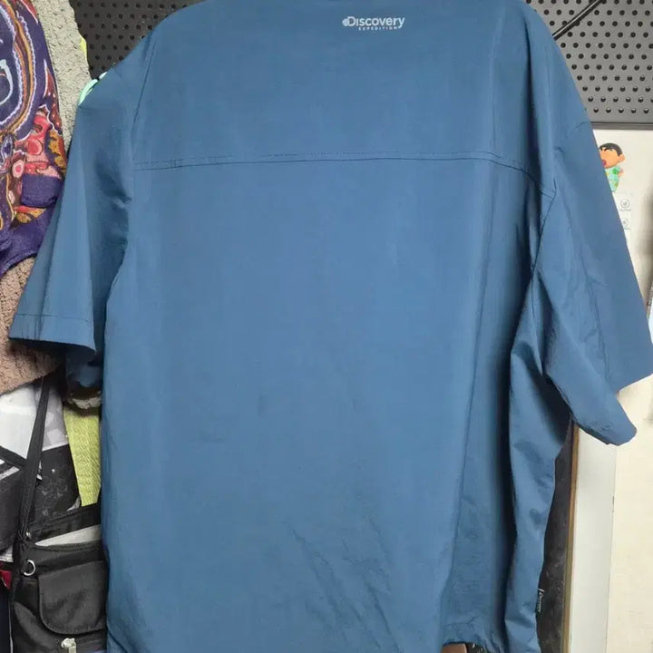 [BUNJANG] Discovery Expedition Short Sleeve Anorak Navy (Size 105) / 디스커버리 반팔 아노락 105 네이비