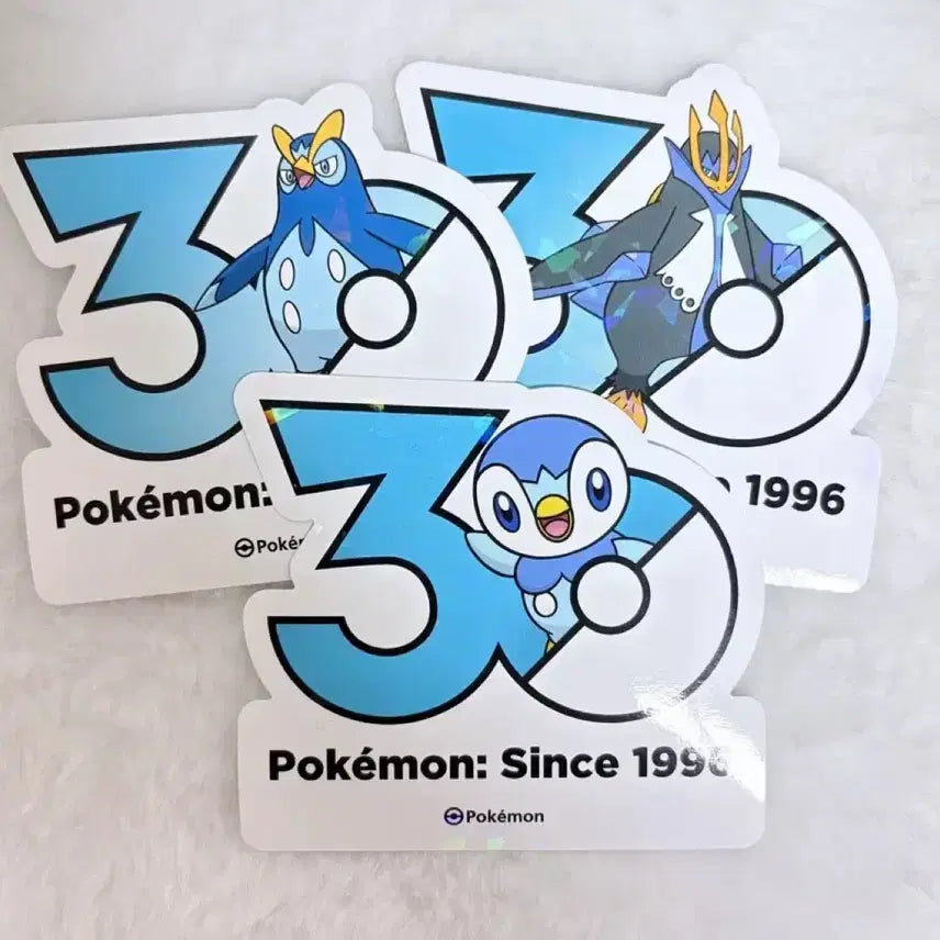 [BUNJANG] Pokemon 30th Anniversary Logo Sticker Bundle Set: Ditto&
