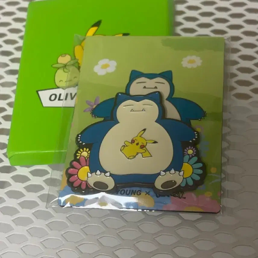 [BUNJANG] Olive Young Pokémon Snorlax Magnet (Sealed) / 올리브영 포켓몬 마그넷 잠만보 미개봉