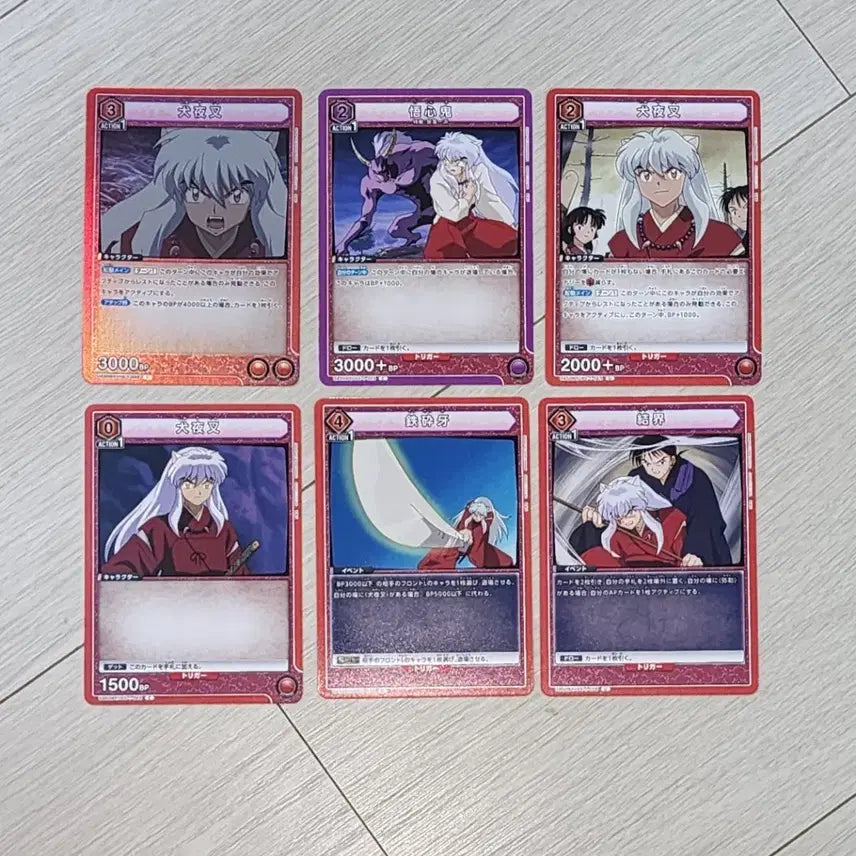 [BUNJANG] Inuyasha Union Arena Card Bundle Set (6 Types) / 이누야샤 유니온 아레나 카드 6종 일괄