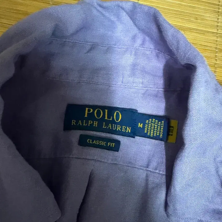 [BUNJANG] Polo Ralph Lauren Lavender Linen Blend Shirt (100L) / 폴로 랄프로렌 셔츠 라벤더 린넨 마 남방 100L