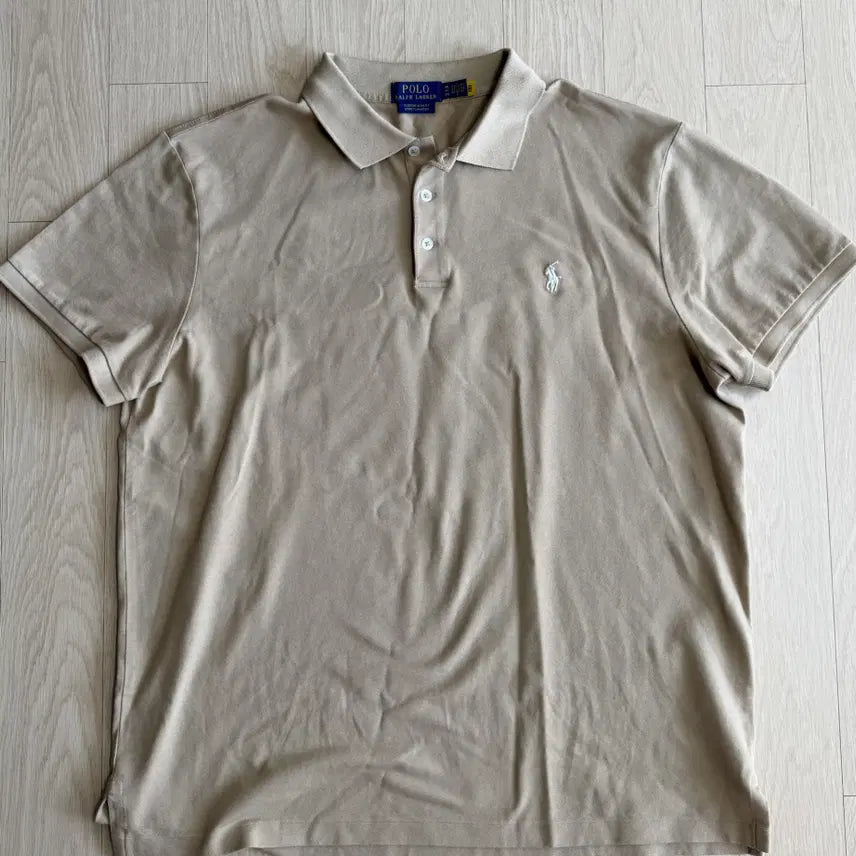 [BUNJANG] Polo Ralph Lauren Short Sleeve Polo Shirt Beige XL / [폴로 랄프로렌] 반팔 카라티셔츠 베이지 XL 사이즈