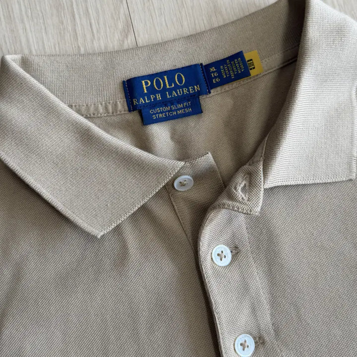 [BUNJANG] Polo Ralph Lauren Short Sleeve Polo Shirt Beige XL / [폴로 랄프로렌] 반팔 카라티셔츠 베이지 XL 사이즈