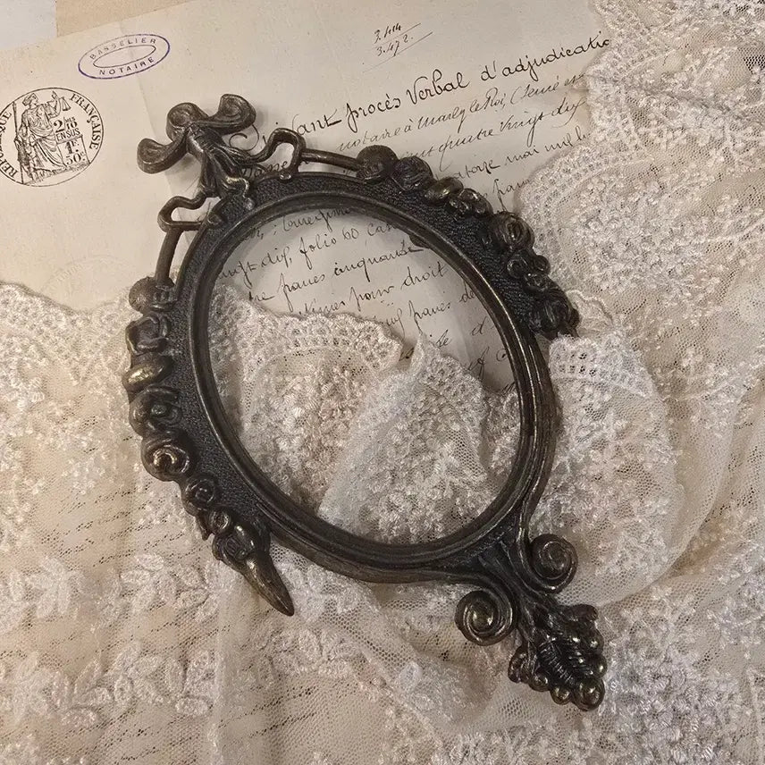 [BUNJANG] Vintage Brass Oval Frame / 빈티지 브라스 액자 프레임 타원형