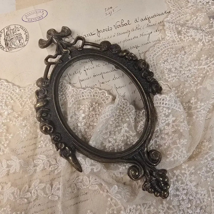 [BUNJANG] Vintage Brass Oval Frame / 빈티지 브라스 액자 프레임 타원형