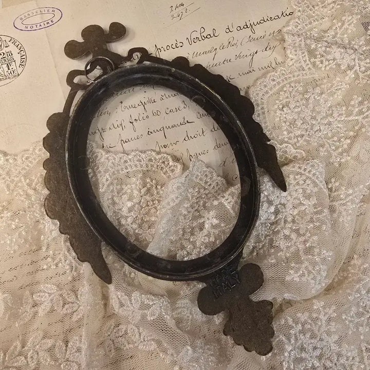 [BUNJANG] Vintage Brass Oval Frame / 빈티지 브라스 액자 프레임 타원형