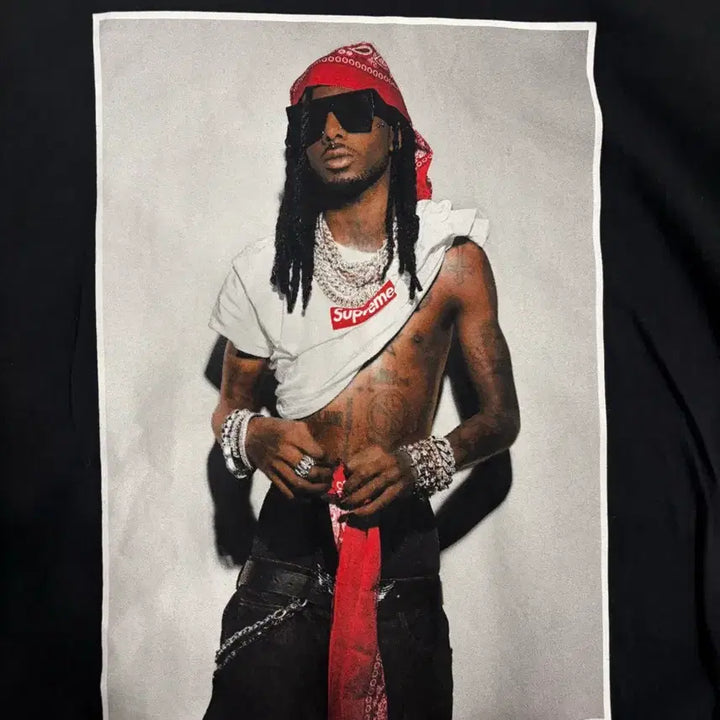 [BUNJANG] Supreme Playboy Carti T-Shirt Black FW25 / [L]슈프림 플레이보이 카티 티셔츠 블랙 - 25FW