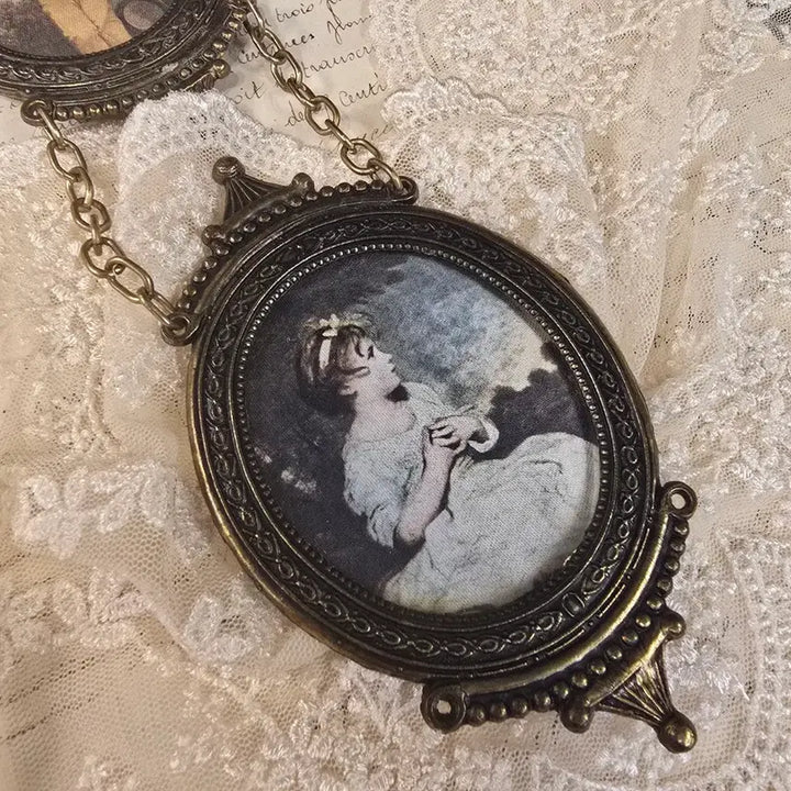 [BUNJANG] Vintage Italian Brass 2-Photo Mini Frame / 빈티지 브라스 2구 미니 액자