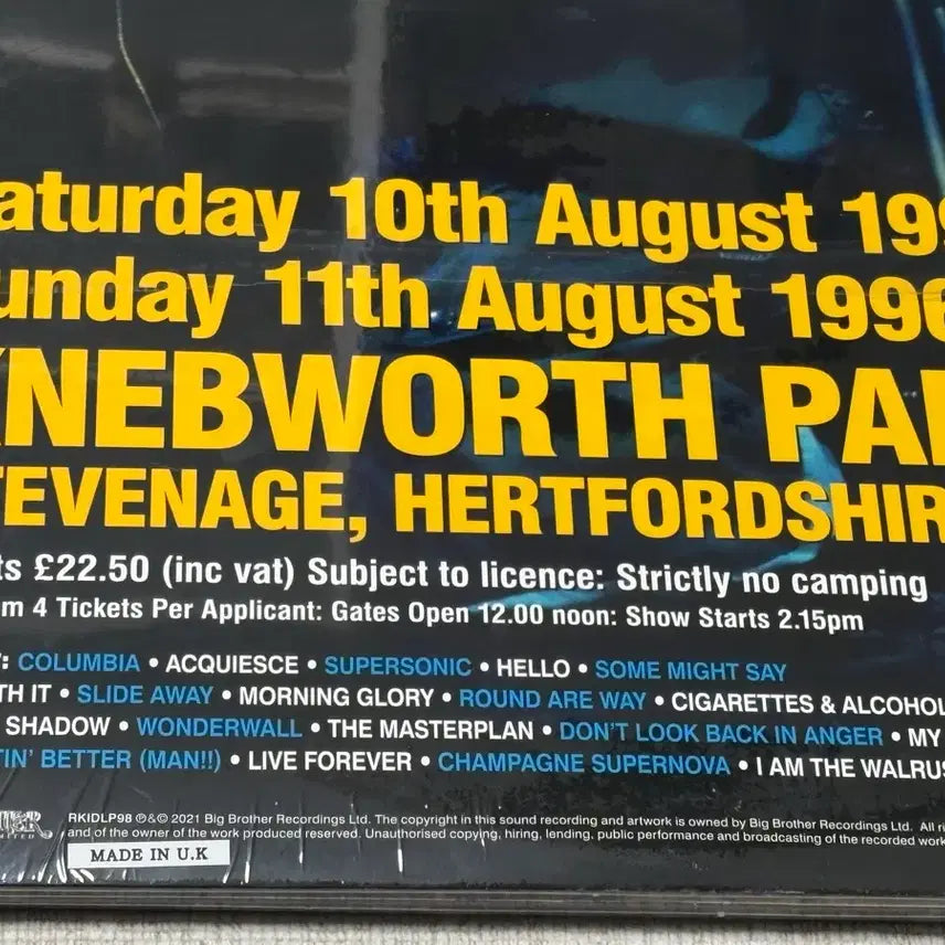 [BUNJANG] Oasis Knebworth 1996 Live LP / Oasis Knebworth 1996 라이브 LP (오아시스 넵워스)