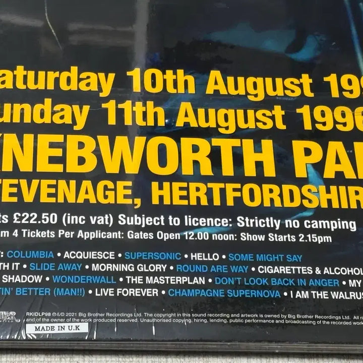 [BUNJANG] Oasis Knebworth 1996 Live LP / Oasis Knebworth 1996 라이브 LP (오아시스 넵워스)