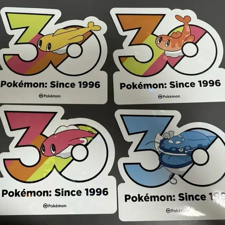 [BUNJANG] Pokemon 30th Anniversary Logo Sticker Bundle Set / 포켓몬 30주년 로고 스티커 싸리용 어써러셔