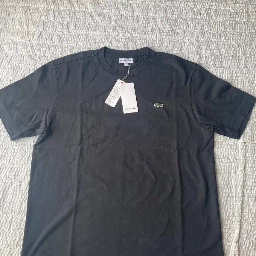 [BUNJANG] Lacoste Black Heavy Relaxed Fit T-Shirt XL / 라코스테 블랙 헤비 릴렉스핏 반팔티 XL 110