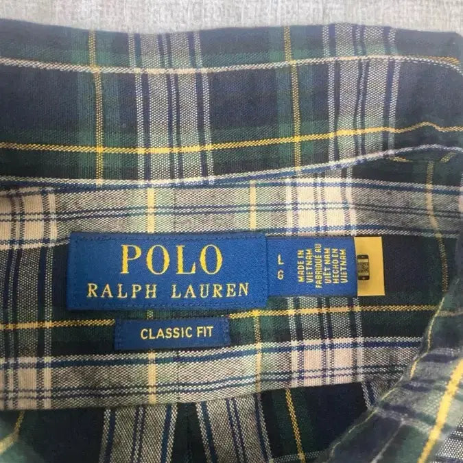 [BUNJANG] Polo Ralph Lauren Classic Tartan Check Shirt / 폴로 랄프로렌 체크 타탄 셔츠 남방 클래식 L 105-110