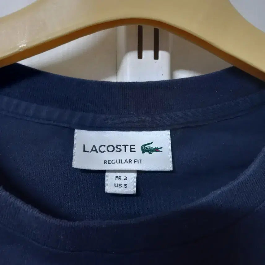 [BUNJANG] Lacoste Logo Short Sleeve T-Shirt Navy Size 90 / 라코스테 로고 반팔 티셔츠 네이비 90 !!