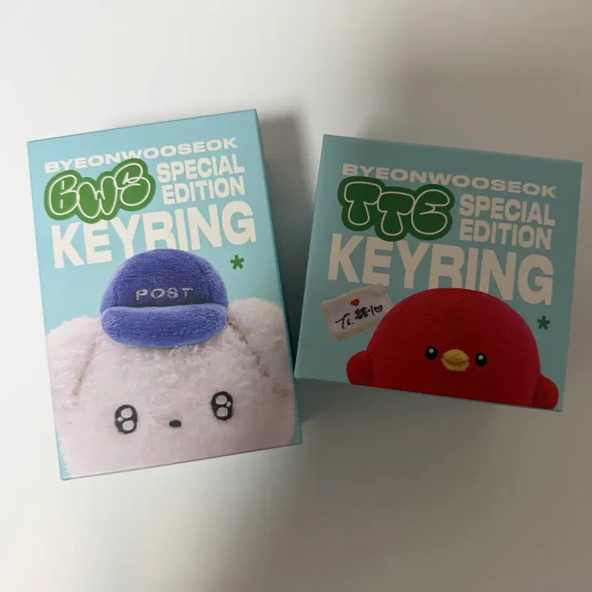 [BUNJANG] Byun Woo Seok Ddaengtongi &amp; Tongtongi Keyring, HBD Set / 덤 드려요!!) 변우석 댕통이 통통이 키링, HBD 세트
