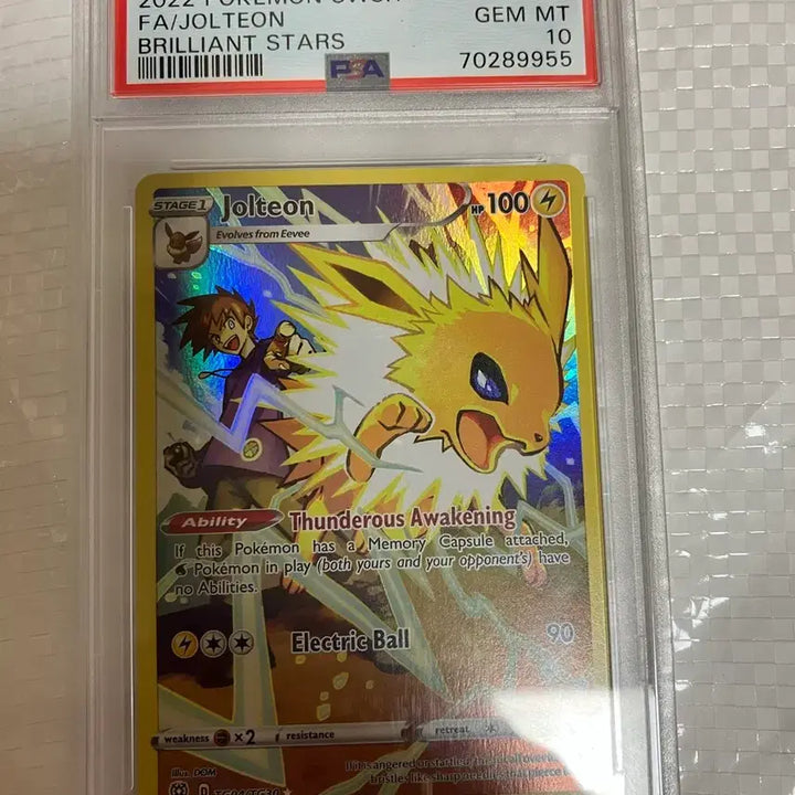 [BUNJANG] Pokemon TCG Jolteon TG04 Brilliant Stars English PSA 10 / 포켓몬카드 쥬피썬더 영판 psa10