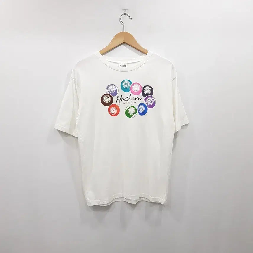 [BUNJANG] Vintage Shoe Oversized Graphic T-Shirt L / 귀멸의칼날 오버핏 프린팅 그래픽 반팔 티셔츠 여L R350