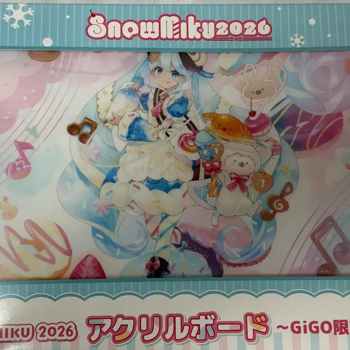 [BUNJANG] 2026 Yuki Miku Acrylic Frame + Poster Card + Limited Edition Sticker Set / 2026 유키미쿠 아크릴 액자+포스터카드+한정 스티커