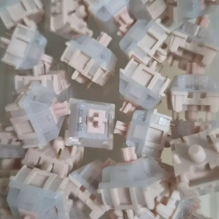 [BUNJANG] HMX Peach 35pcs Mechanical Keyboard Switches / HMX peach 반저소음 스위치 35개 기계식 키보드 스위치