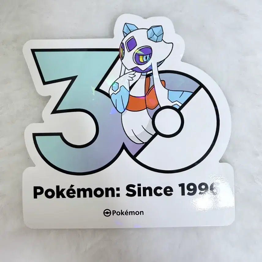 [BUNJANG] Pokemon 30th Anniversary Logo Sticker / 포켓몬스터 포켓몬 30주년 로고스티커 눈여아