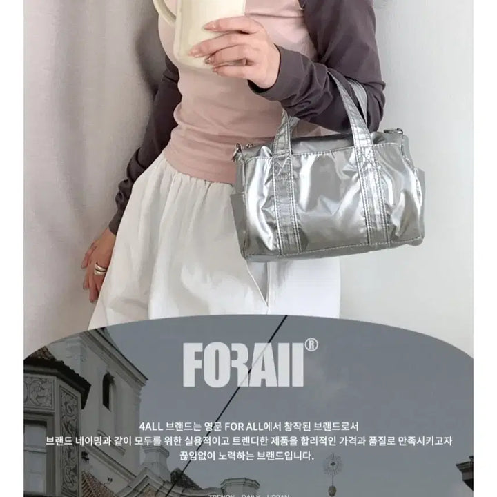 [BUNJANG] Nylon Cylinder Mini Tote Bag / 나일론 원통 미니 토트백 (무료배송)