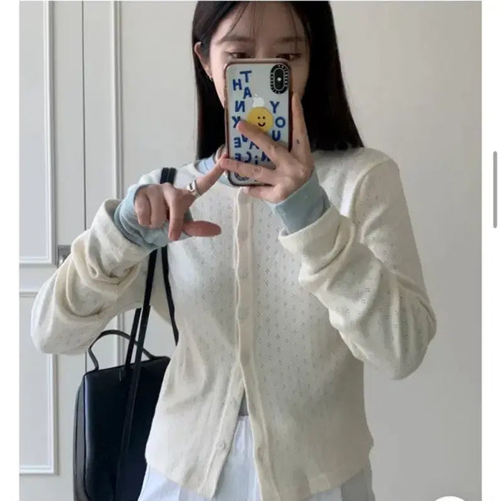 [BUNJANG] A Little Bit Cardigan + T-Shirt Set / 어리틀빗 가디건 + 티셔츠