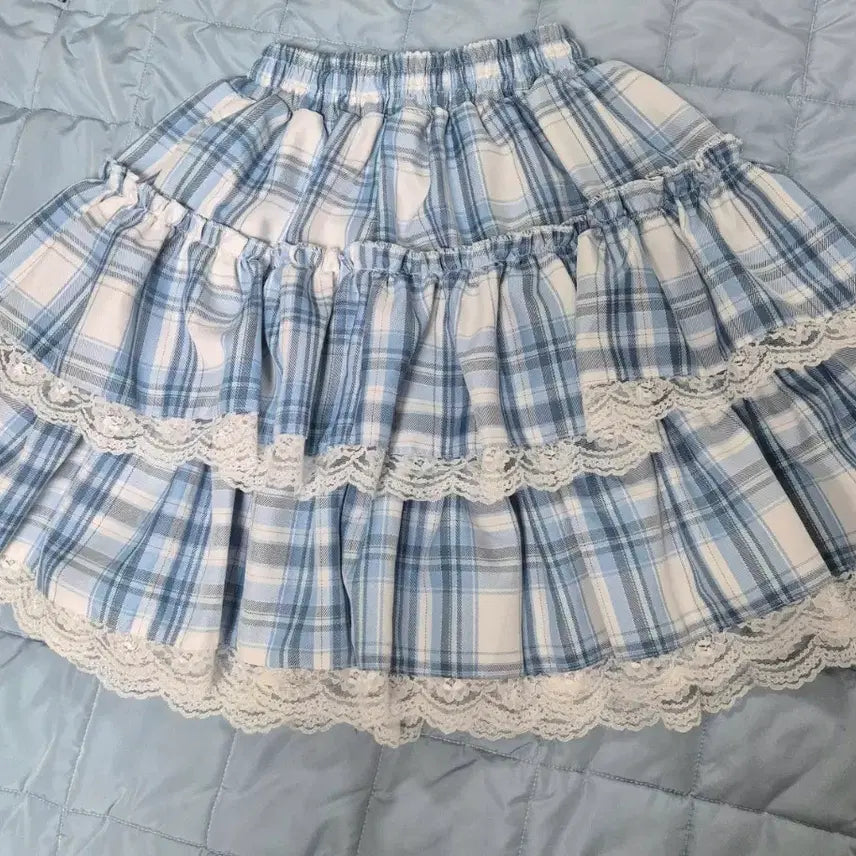 [BUNJANG] VOLCAN Huwari Tiado Lace Skirt / 볼칸 훈와리 티아도 레이스 스커트