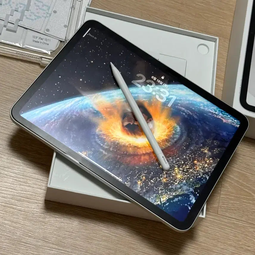 [BUNJANG] Apple iPad 10th Gen 64GB WiFi Silver + Apple Pencil USB-C / 아이패드 10세대 64GB wifi 실버+애플펜슬