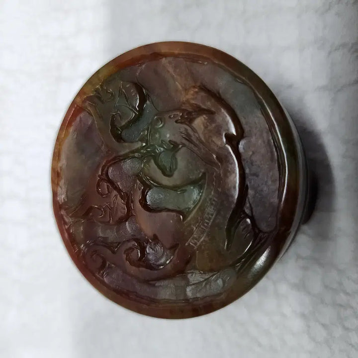 [BUNJANG] Chinese Jade Cosmetic Box and Incense Holder / 중국 옥돌 화장품 분합 옥향합