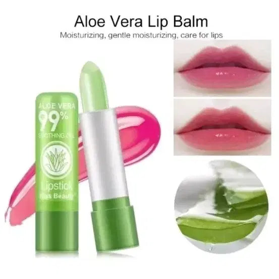 [BUNJANG] Aloe Vera Lip Balm 99% Soothing Gel Lipstick / 새상품 알로에베라 립밤 99% 수딩젤 립스틱