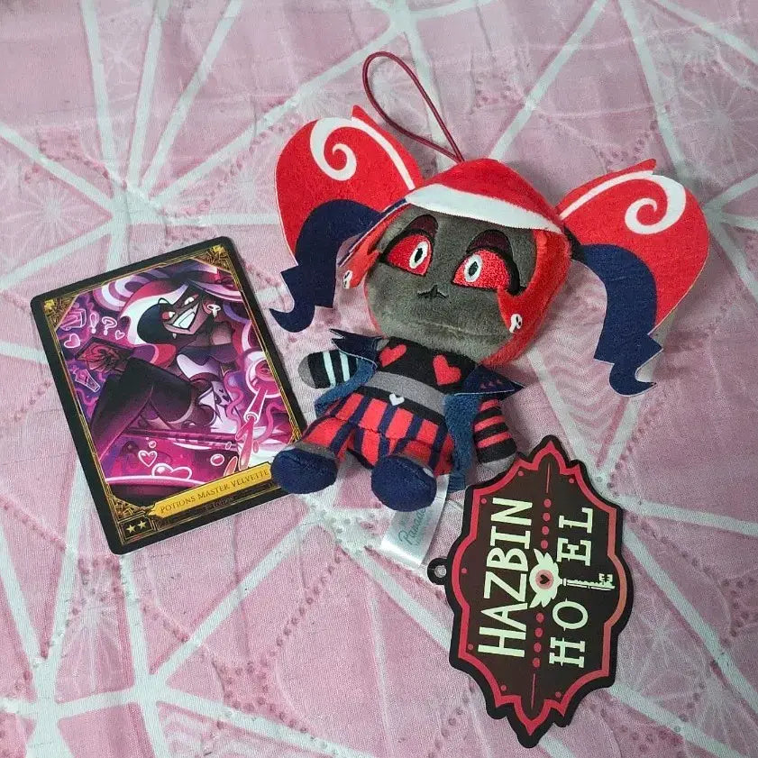 [BUNJANG] Hasbean Hotel Velvet Round One Plush + Season 2 Trading Cards / 해즈빈호텔 벨벳 라운드원 누이+시즌2 트레이딩카드