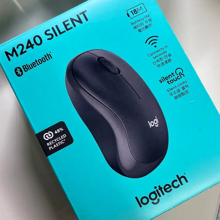 [BUNJANG] Logitech M240 Silent Bluetooth Mouse / 로지텍 M240 SILENT 블루투스 무소음 마우스 logitec