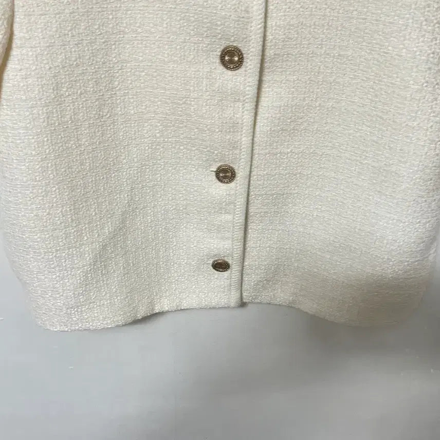 [BUNJANG] LURE Round Neck Short Sleeve Tweed Jacket / 55-66 LURE 라운드넥 반팔 트위드자켓 정품
