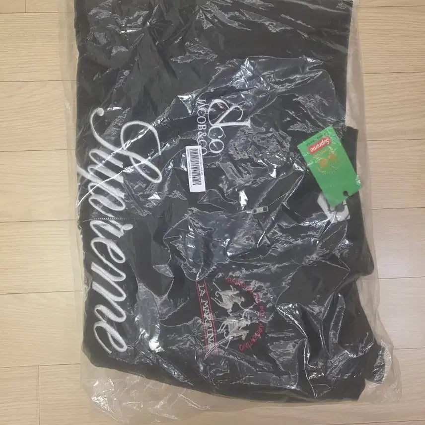 [BUNJANG] Supreme x La Martina x Jacob &amp; Co Zip Up Sweatshirt Black XL / 슈프림 x 라 마르티나 x 제이콥 앤 코 집업 스웨트셔츠 블랙